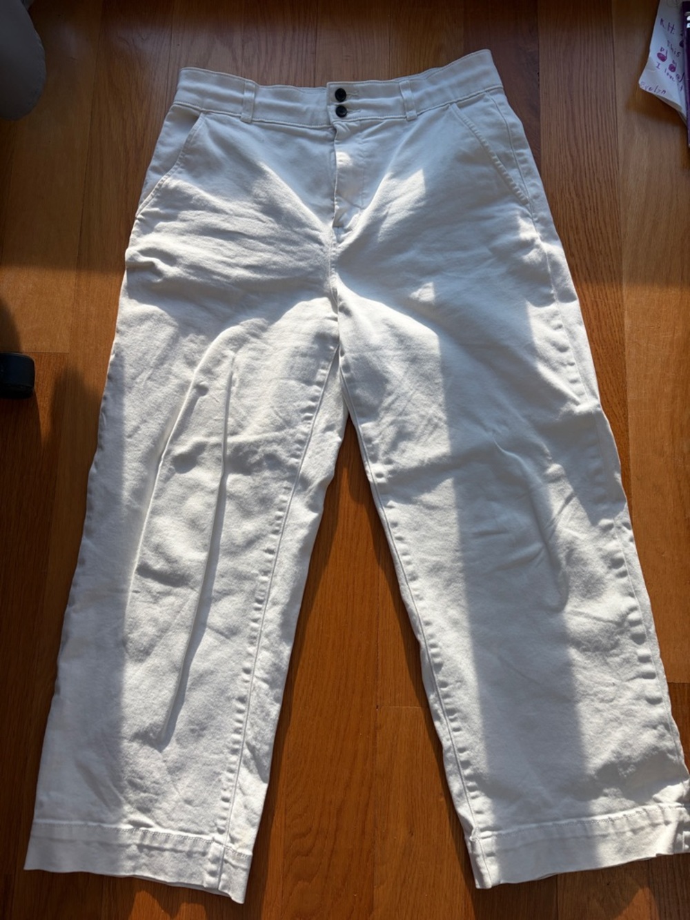 Everlane Off-White Trousers